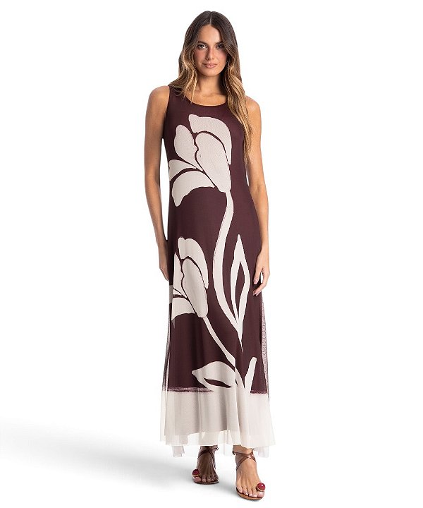 Vestido Feminino Evasê Daniela Tombini 6540