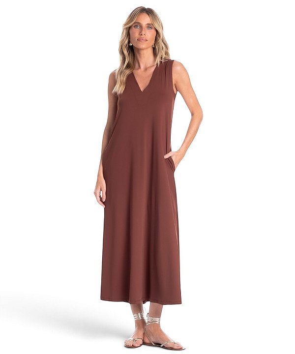 Vestido Feminino Com Bolso Daniela Tombini 7822