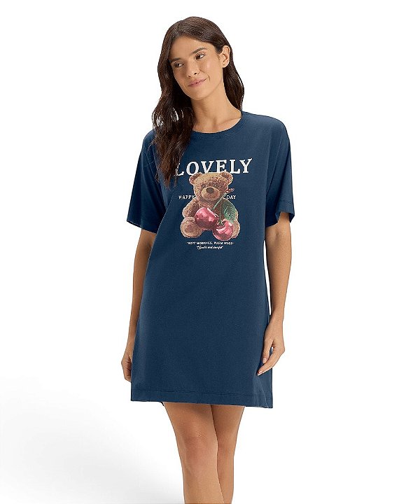 Camisola Feminina Manga Curta Cor com Amor 2011472