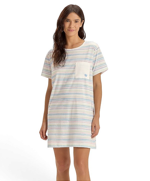 Camisola Feminina Manga Curta Cor com Amor 2011492