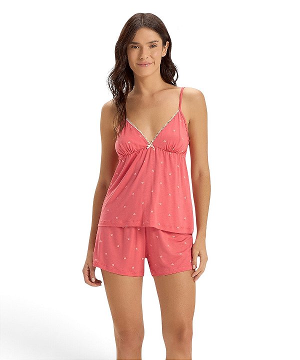 Pijama Feminino Alça Cor com Amor 2011428