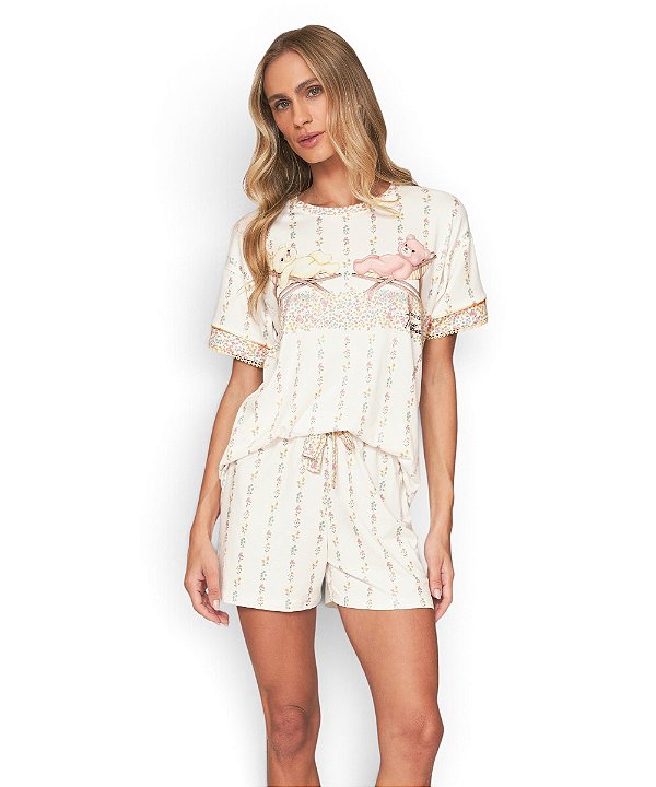 Pijama Feminino Curto Lua Lua 111.1107.86