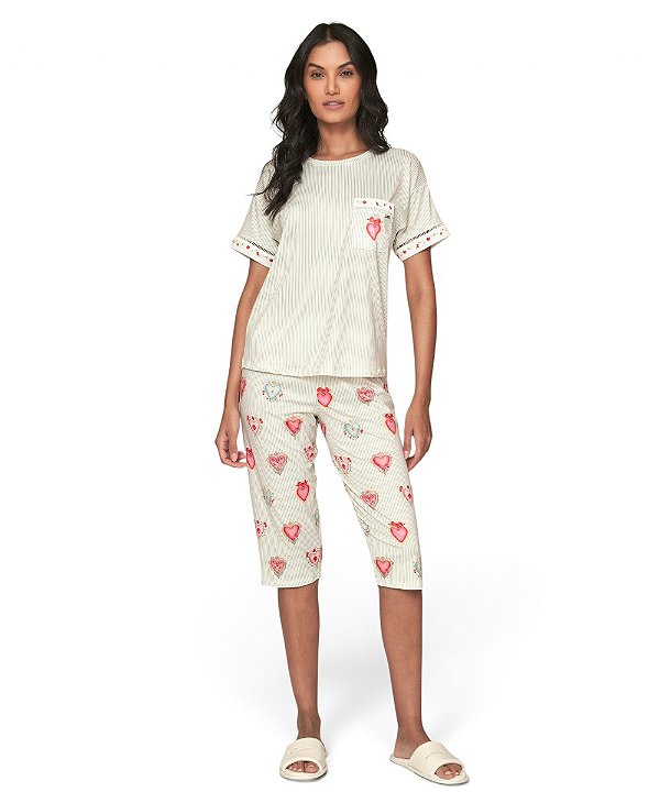 Pijama Feminino Pescador Lua Lua 016110686