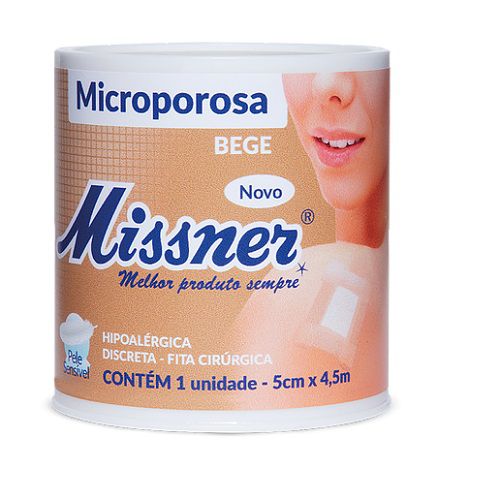 FITA MICROPOROSA BEGE 5CM X 4,5M MISSNER