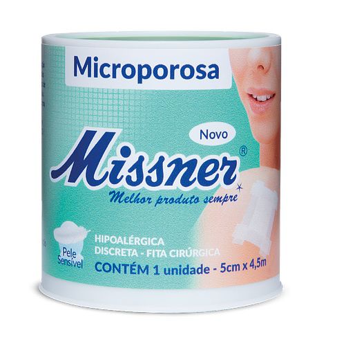 FITA MICROPOROSA BRANCA 5CM X 4,5M MISSNER