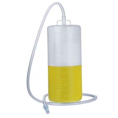 COLETOR URINA SISTEMA ABERTO 1200ML C/EXTENSAO GARRAFA BIOMEDICA