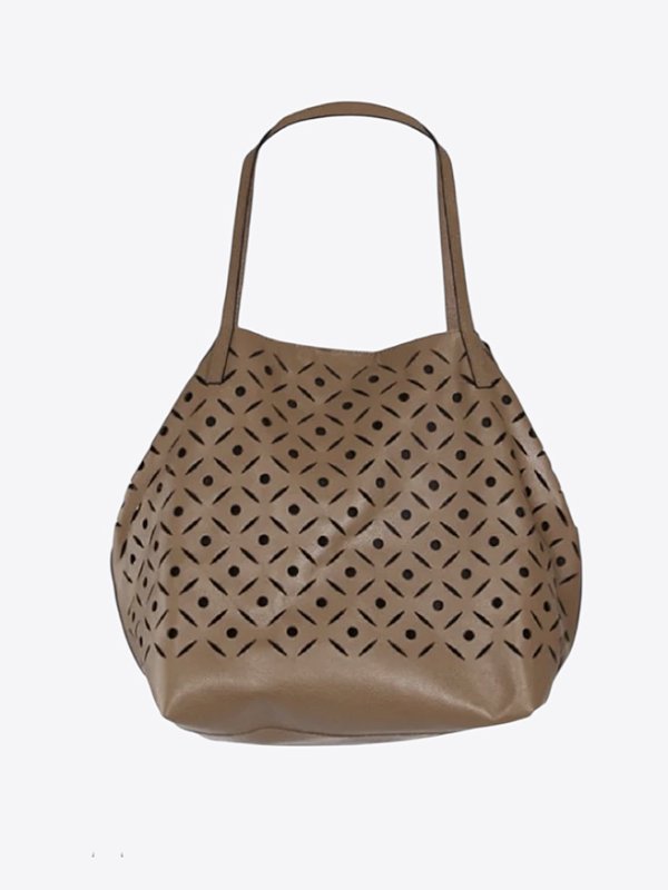 Bolsa Laser couro caramelo