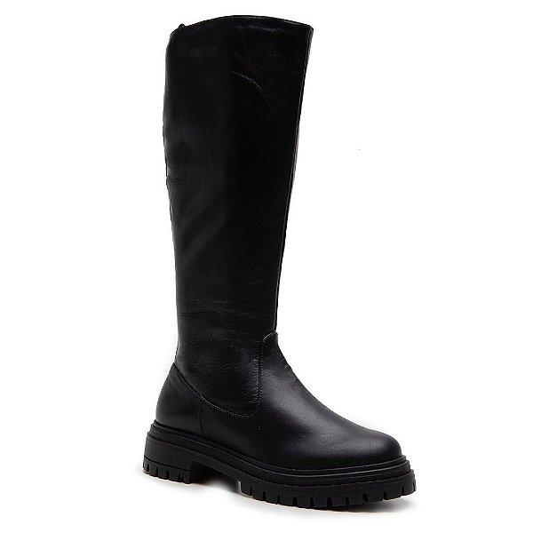 Bota cano longo solado tratorado