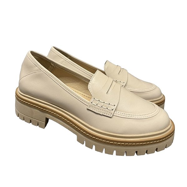 Mocassim tratorado off white