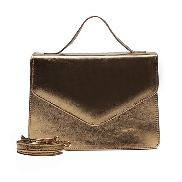 Bolsa letter cobre metalic