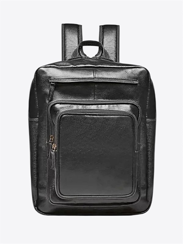 Mochila Notebook couro preto