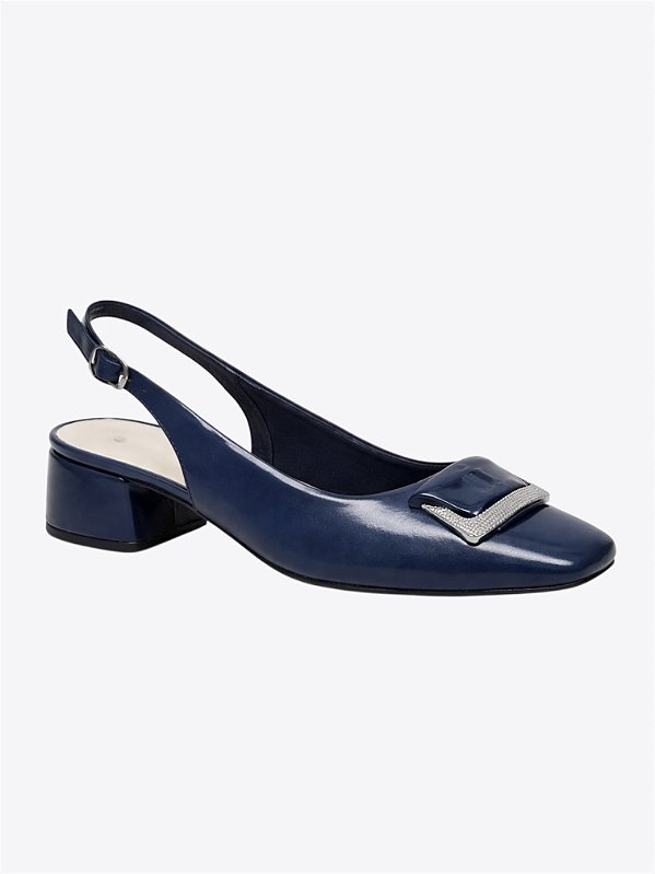 Chanel fivela azul marinho