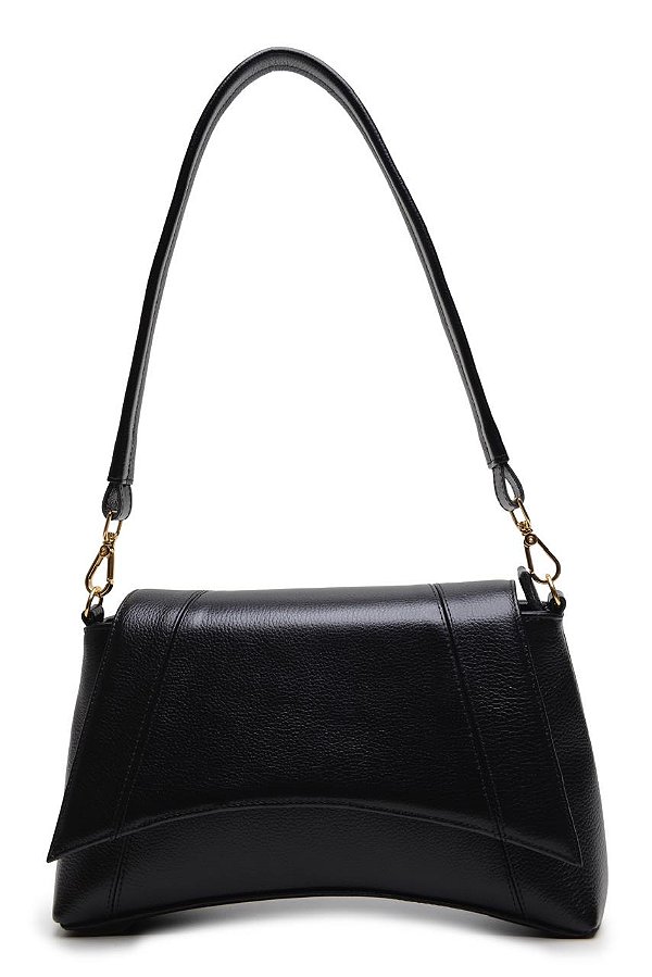 Bolsa estruturada curva preta