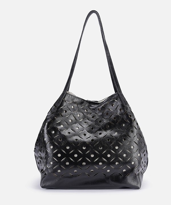 Bolsa Laser em couro preto