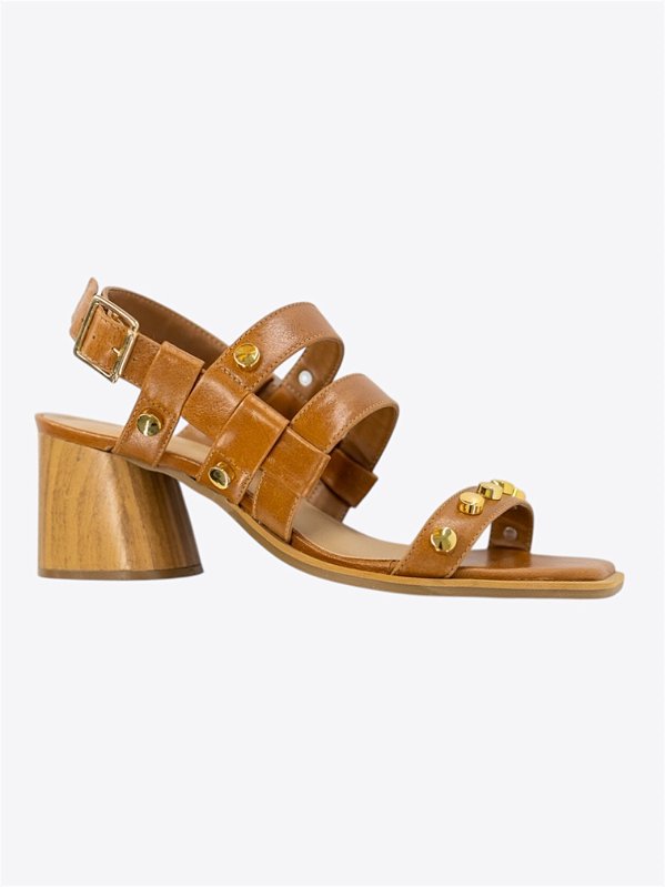 Sandália Spike Caramelo