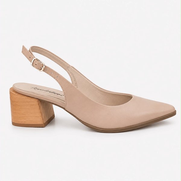 Slingback madeira nude