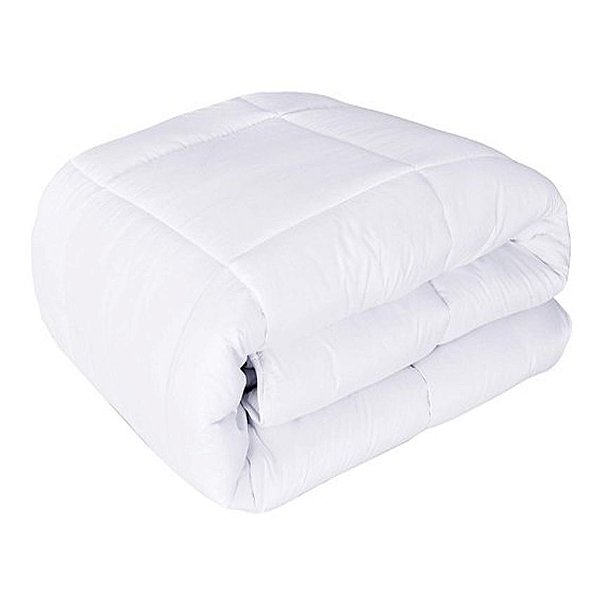 Edredom King Percal 180 Fios Manta 150g Quality 50% Algodão/50% Poliester Branco 2,80X2,40m