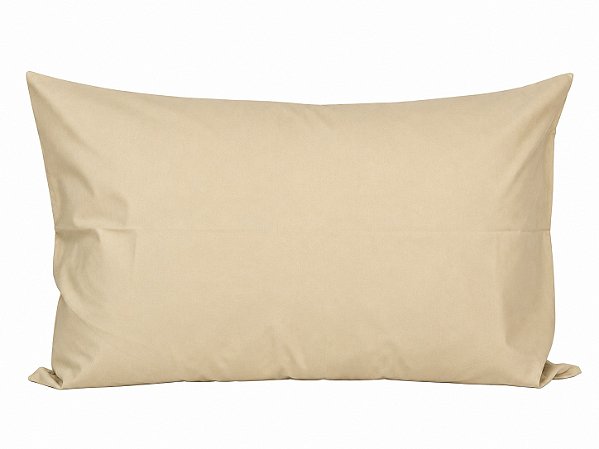 Fronha Sem Abas Avulsa Percal 180 Fios Quality 50% Algodão/50% Poliester 50X70cm - Caqui