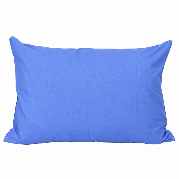 Fronha Sem Abas Avulsa Percal 180 Fios Quality 50% Algodão/50% Poliester 50X70cm - Azul