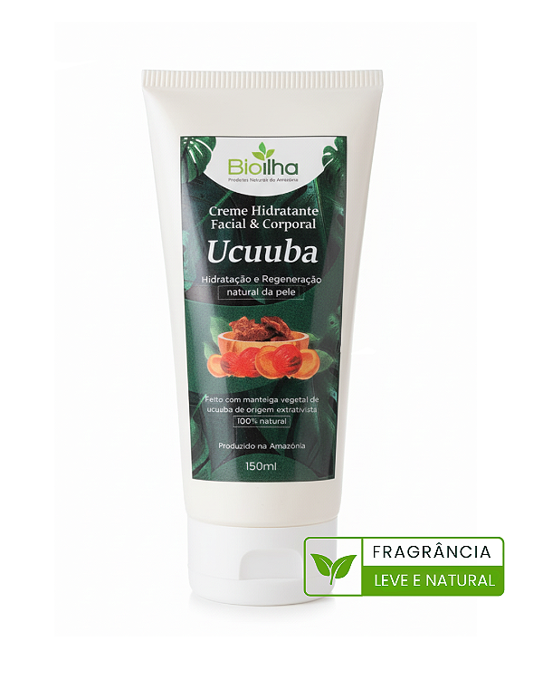 Creme hidratante corporal e facial de ucuuba 150ml (Ucuuba Body & Facial Moisturizing Cream 150ml)