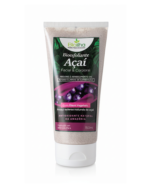 Bioesfoliante corporal e facial de açaí 150ml (Açaí Body & Facial Bio-Exfoliant 150ml)