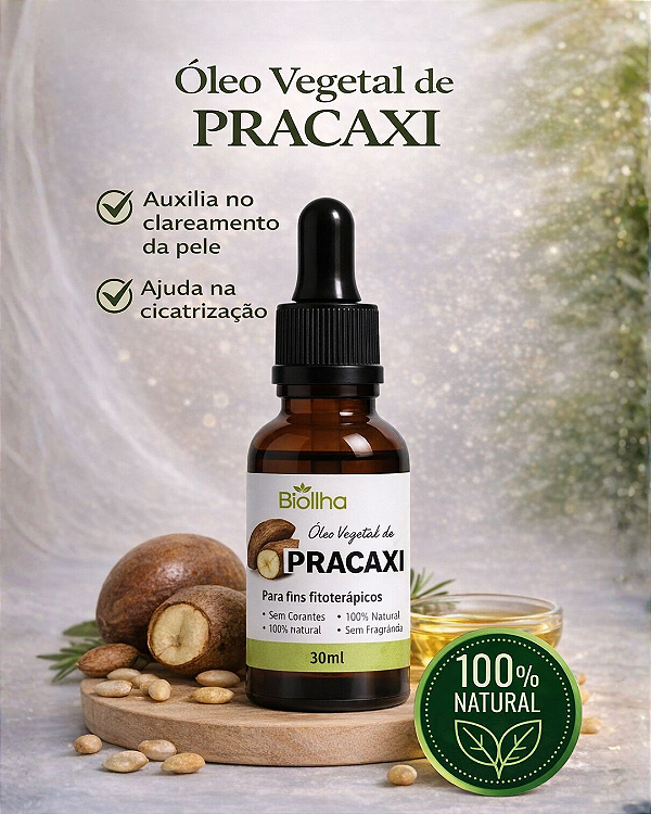 Óleo Vegetal de pracaxi 30ml (Pracaxi Vegetable Oil 30ml)