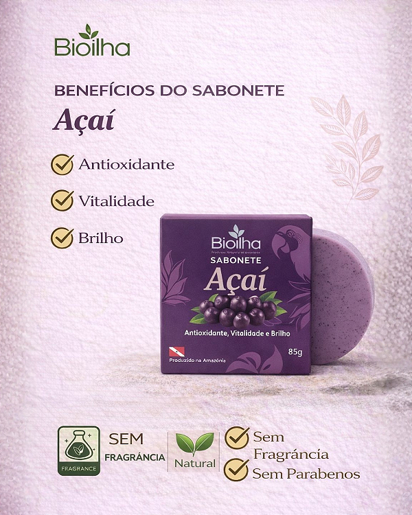 Sabonete de Açaí (Açaí Soap)