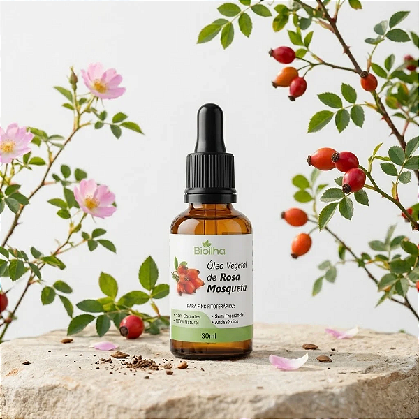 Óleo Vegetal de Rosa Mosqueta Rubiginosa 30ml (Rosehip - Rubiginosa Vegetable Oil 30ml)
