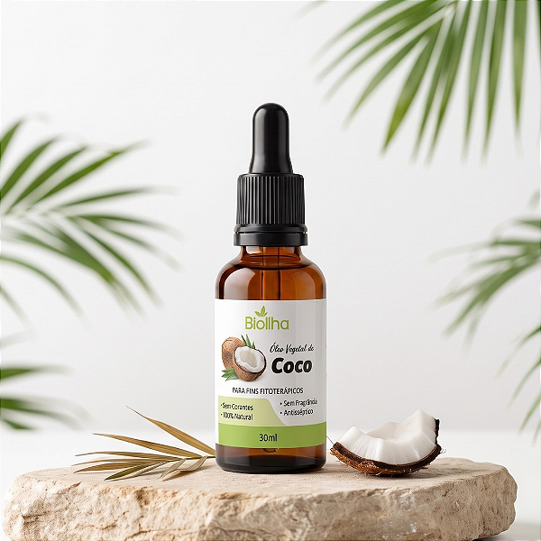 Óleo Vegetal de Coco 30 ml (Coconut Vegetable Oil 30ml)