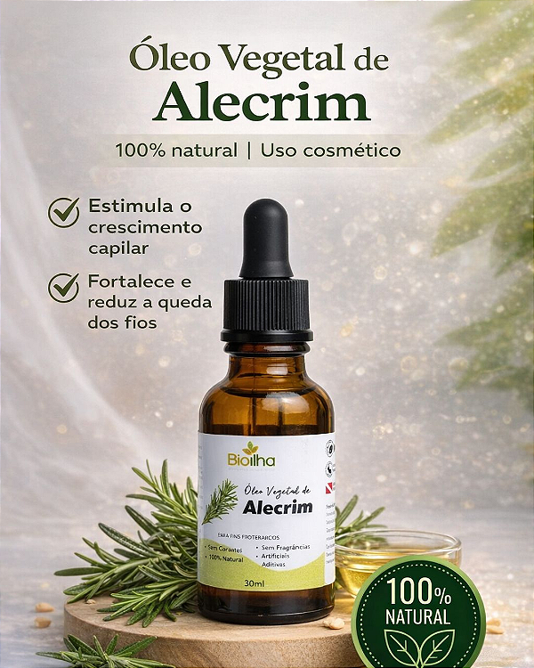 Óleo de Alecrim 30 ml (Rosemary Vegetable Oil 30ml)