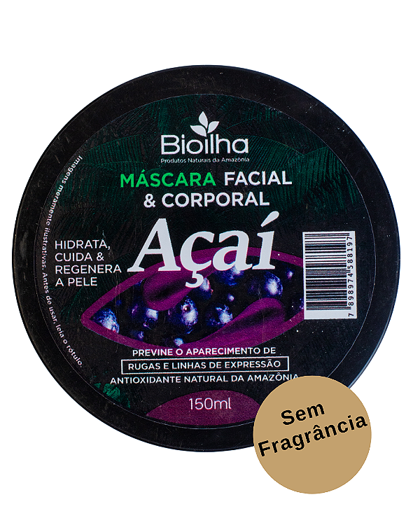 Máscara Corporal e Facial de Açaí 150ml