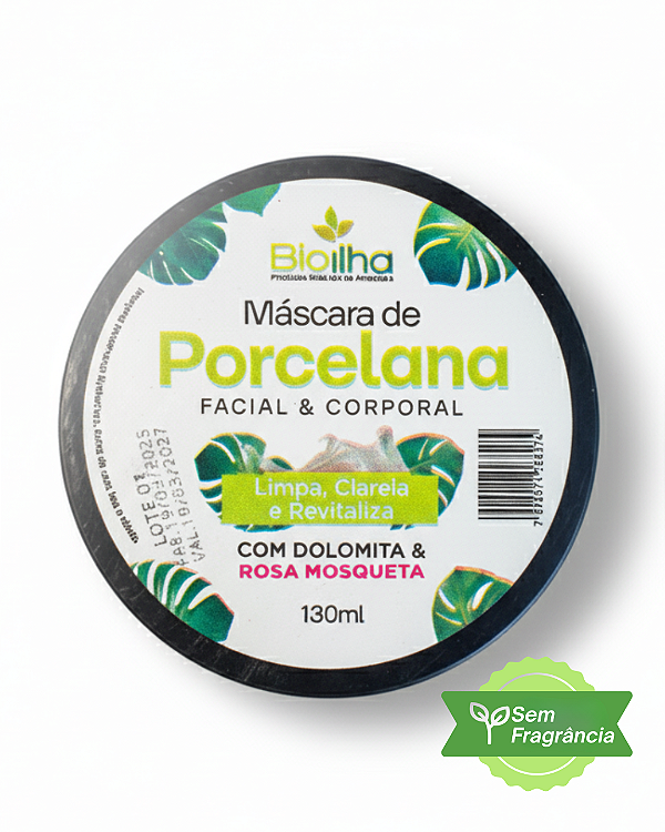 Máscara de Porcelana com Dolomita e Rosa Mosqueta 130ml (Porcelain Mask with Dolomite & Rosehip 130ml)