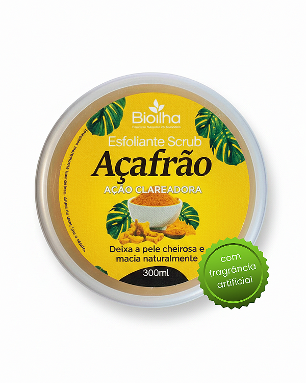Esfoliante Scrub de Açafrão 300ml (Turmeric Exfoliating Body Scrub 300ml)