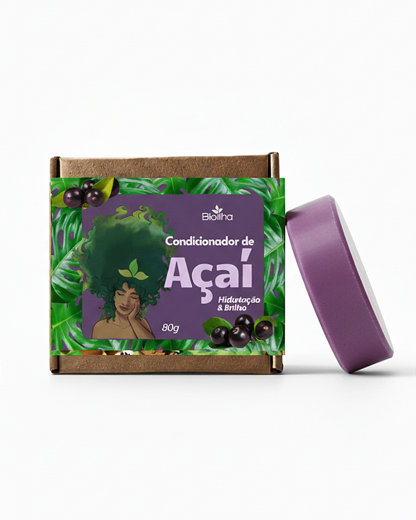 Condicionador Sólido de Açaí 50g (Açaí Solid Conditioner 50g)
