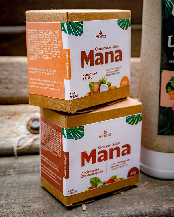 Kit Shampoo Mana 65g + Condicionador Mana 45g (Mana Hair Care Kit – Shampoo 65g & Conditioner 45g)