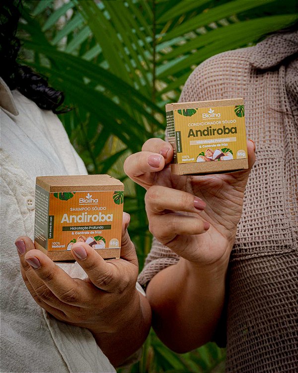 Kit de Shampoo de Andiroba 80g + Condicionador sólido de andiroba 50g