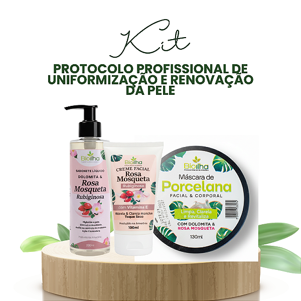 Kit - Protocolo Profissional de Uniformização e renovação da Pele