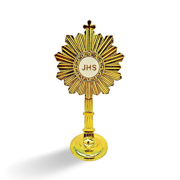 Ostensório Santíssimo Dourado 15cm