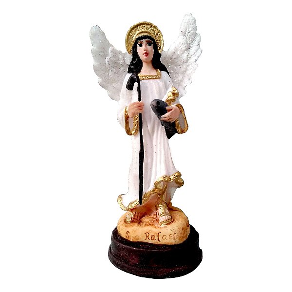 São Rafael Arcanjo Resina 10cm