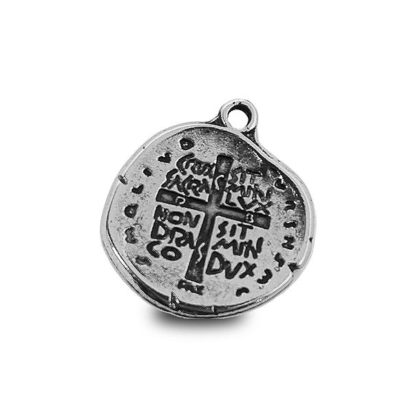 Medalha de São Bento Duas Cruzes 3cm