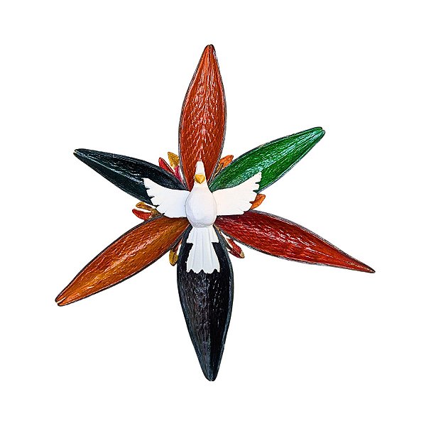 Divino Espírito Santo Em Sementes 31cm