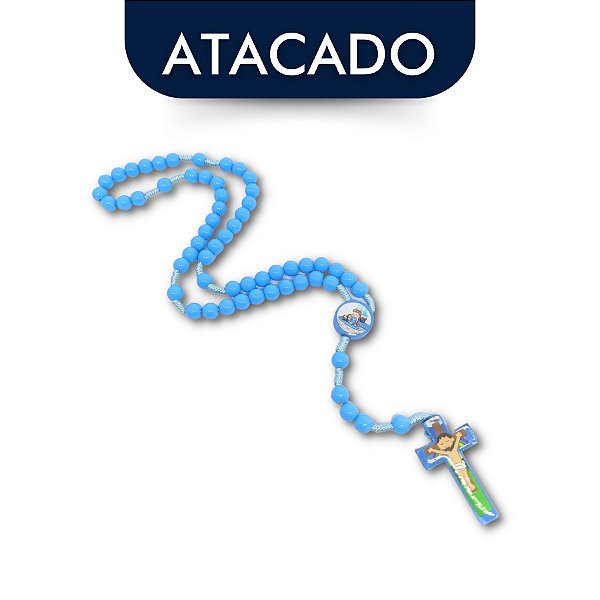 Terço Infantil Azul Atacado