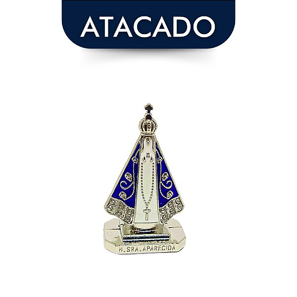 Nossa Senhora Aparecida 5cm Prata Atacado