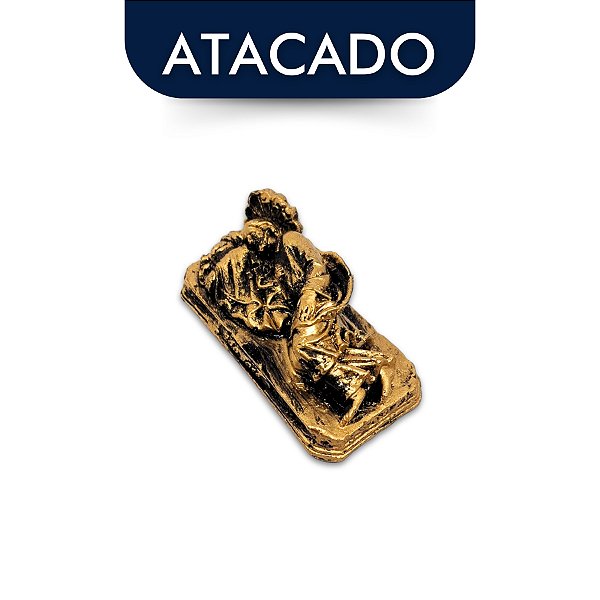 Imagem de São José Dormindo 11cm Dourado Atacado
