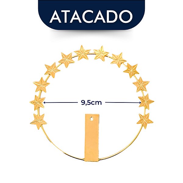 Resplendor 9,5cm p/ Imagens De 35cm à 40cm Atacado