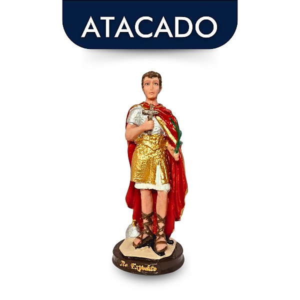 Santo Expedito Em Resina 15cm Atacado