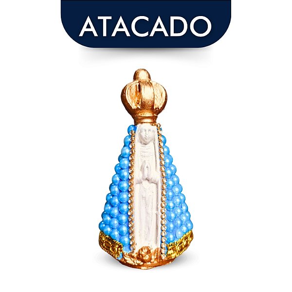 Nossa Senhora Aparecida 10cm Azul Claro Atacado