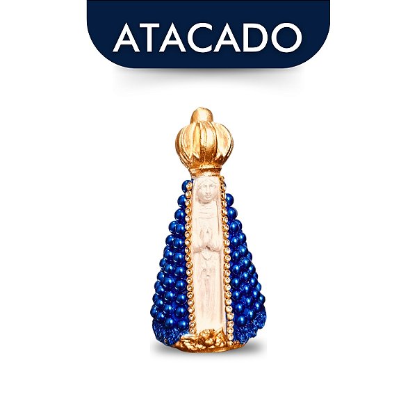 Nossa Senhora Aparecida 10cm Azul Marinho Atacado