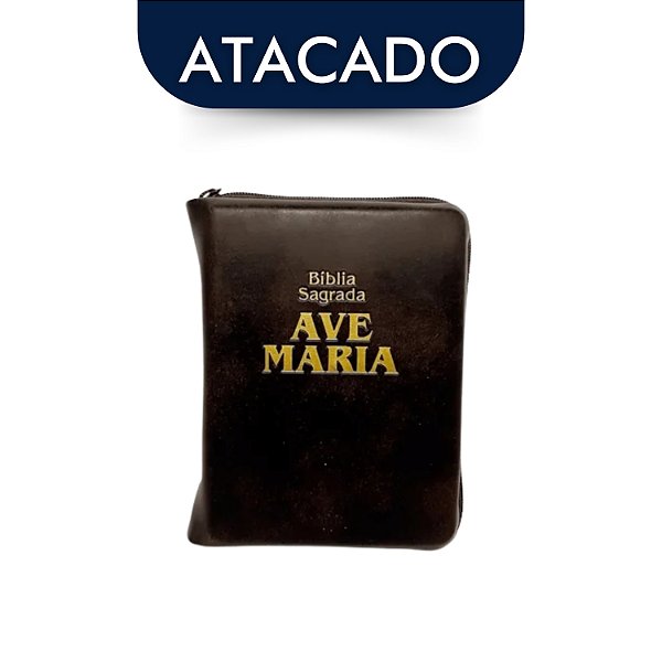 Bíblia Sagrada Ave Maria Com Zíper Atacado