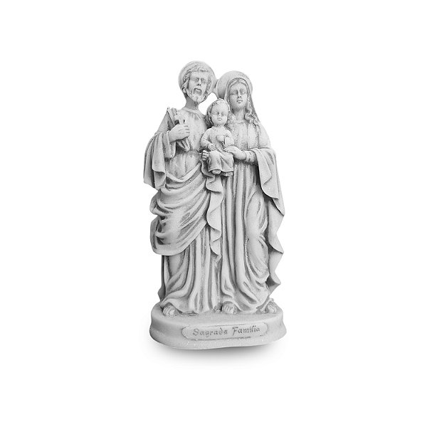 Imagem Sagrada Família Em Mármore 16cm